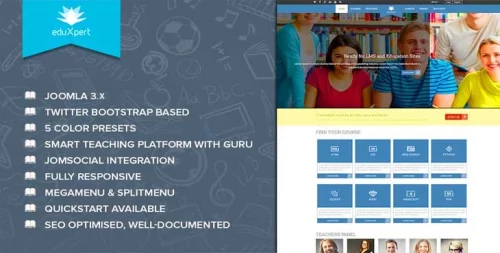 قالب دانشگاهی جوملا EduXpert