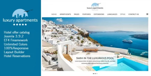 قالب هتلداری جوملا JM Apartments