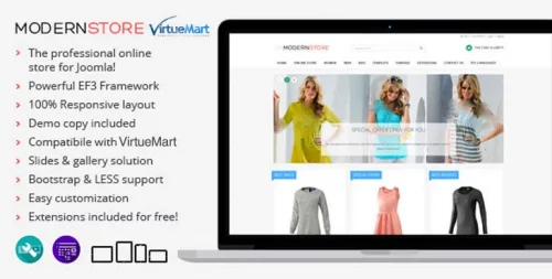 قالب فروشگاهی JM Modern VirtueMart Store