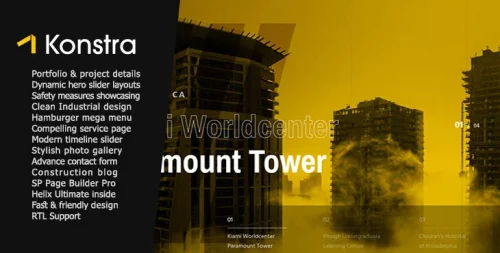 محبوب ترین قالب شرکتی جوملا | JS Konstra