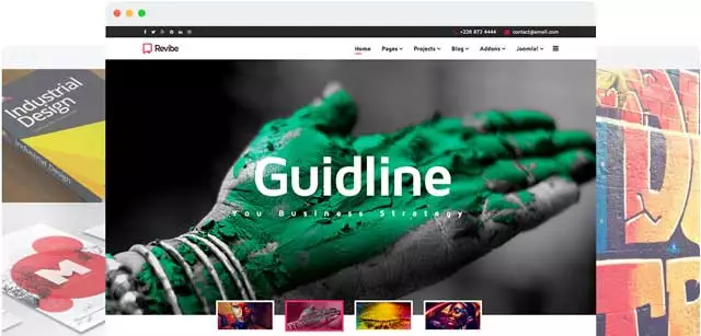 قالب شرکتی جوملا ریوایب