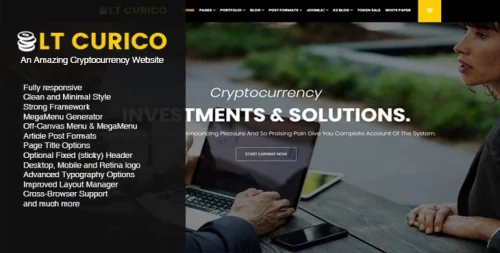 قالب شرکتی جوملا کوریکو | LT Curico