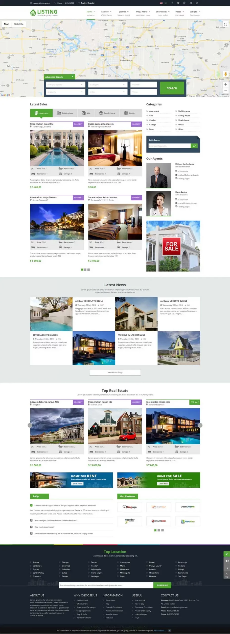 پیش نمایش قالب مشاوره املاک SJ eListing