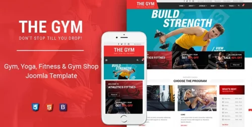 قالب ورزشی و حرفه ای جوملا Sj TheGym