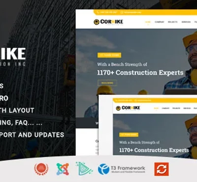 قالب شرکتی جوملا کورنیک | TF Cornike