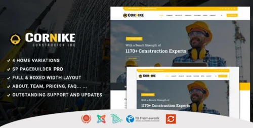 قالب شرکتی جوملا کورنیک | TF Cornike