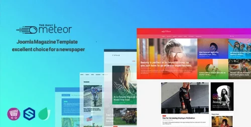قالب حرفه ای خبری جوملا TX Meteor