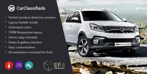 قالب آگهی و فروش خودرو JM Car Classifieds