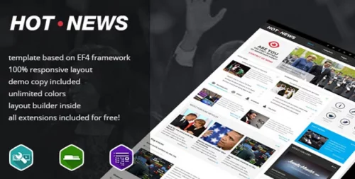 قالب خبری جوملا JM Hot News