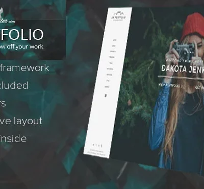 قالب نمونه کار و خلاقانه جوملا JM Portfolio