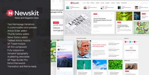 قالب خبری جوملا JS NewsKit