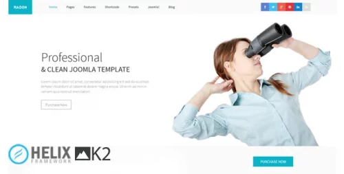 خرید قالب شرکتی جوملا | JS Radon