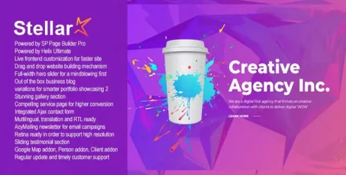 قالب شرکتی جوملا استیلر | JS Stellar