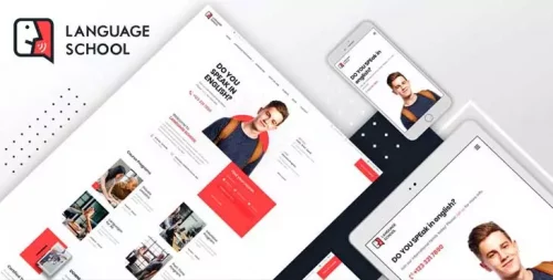 قالب آموزشی و آموزشگاهی Language School