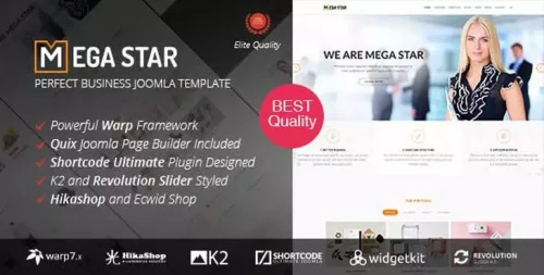 قالب شرکتی جوملا مگا استار | Megastar