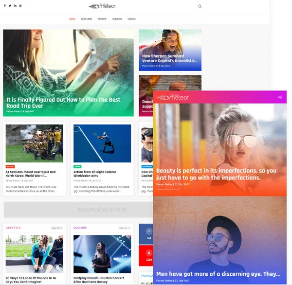 قالب خبری TX Meteor