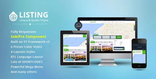 قالب مشاوره املاک جوملا SJ eListing