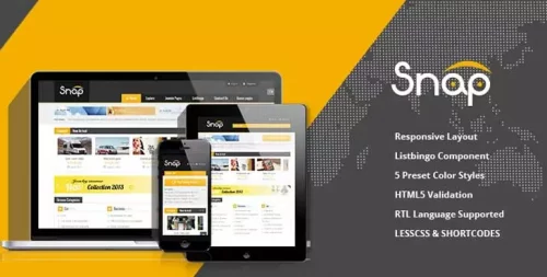 قالب آگهی و تبلیغات جوملا | SJ Snap