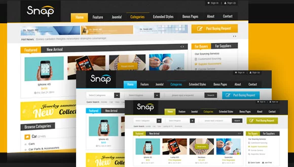 قالب آگهی و تبلیغات جوملا