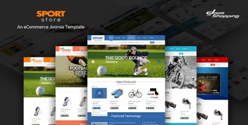 قالب فروشگاه لوازم ورزشی جوملا SJ Sport Store