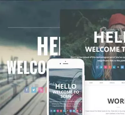 قالب شرکتی و پارالکس جوملا اسکرن | SCRN