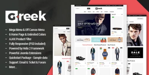 قالب فروشگاهی جوملا Vina Greek