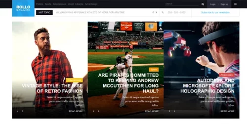 قالب خبری جوملا YJ Rollo