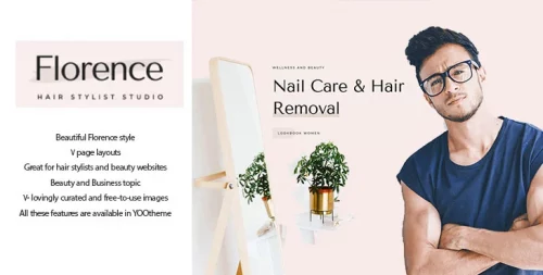 قالب آرایشگاه و سالن زیبایی جوملا | Yoo Florence